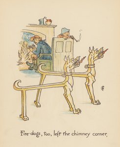 Illustration till Legends for Lionel av Walter Crane (färglitografi) av Walter (after) Crane