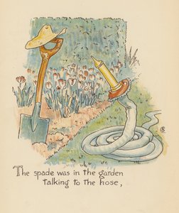 Illustration till Legends for Lionel av Walter Crane (färglitografi) av Walter (after) Crane