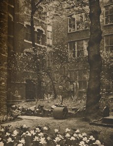 The Empty Churchyard of What Was All Hallows Staining, c1935.