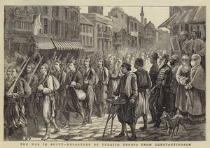 Kriget i Egypten, turkiska truppers avgång från Konstantinopel av Walter Charles Horsley
