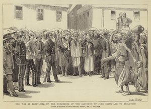 Kriget i Egypten, en av mördarna den elfte juni leddes till avrättning av Walter Charles Horsley