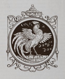 En tupp som galar. av Walter Crane