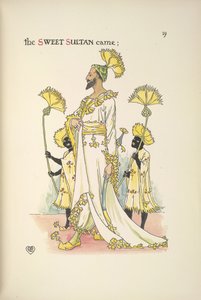 En sultan, en av bröllopsgästerna av Walter Crane