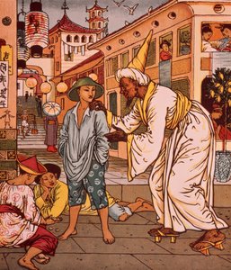 Aladdins bilderbok, Arabiska nätter av Walter Crane