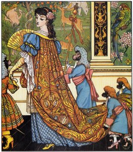 "Beauty and the Beat": Illustration av Walter Crane (1845-1915) av Walter Crane