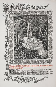 Kapitel XIII. Hallblithe ser kvinnan som älskar honom. av Walter Crane