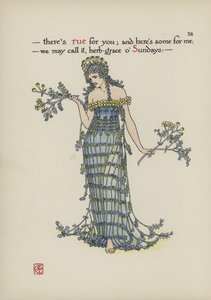 Blommor från Shakespeares trädgård av Walter Crane
