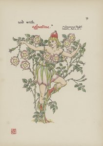 Blommor från Shakespeares trädgård av Walter Crane