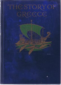 Design på framsidan, illustration från The Story of Greece, 1930-talet av Walter Crane