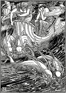 Illustration för Faerie Queene, c1890, 1897 av Walter Crane