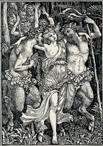 Illustration för Faerie Queene, c1890, 1897 av Walter Crane