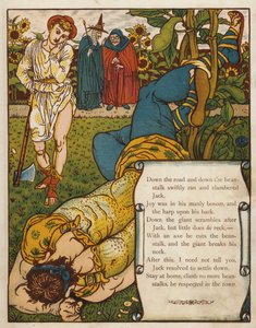 Jack och bönstjälken (färg litho) av Walter Crane