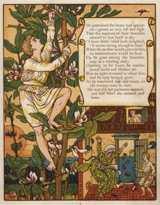 Jack och bönstjälken (färg litho) av Walter Crane