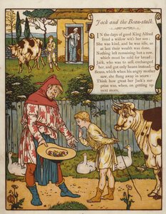 Jack och bönstjälken (färglitografi) av Walter Crane