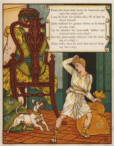 Jack och bönstjälken (färg litho) av Walter Crane