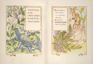Riddarsporre och clownört av Walter Crane
