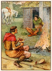 Lille John och skogsmästaren av Walter Crane