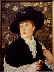 Porträtt av Madame Walter Crane (? -1915) född Mary Frances Målning av Walter Crane (1845-1915) 1882 Sön. 0,78x0,56 m Paris, musee d