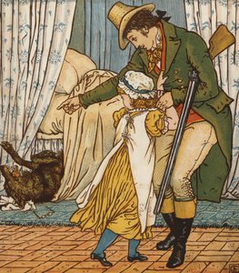 Rödluva (färg litho) av Walter Crane