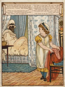 Rödluva (färg litho) av Walter Crane