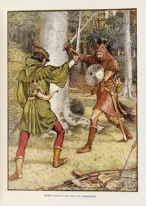 ロビン・フッドとガイ・オブ・ギズボーンのスウェーデン人 av Walter Crane