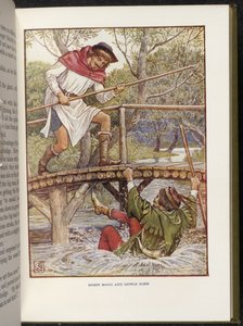 Robin Hood och Little John av Walter Crane