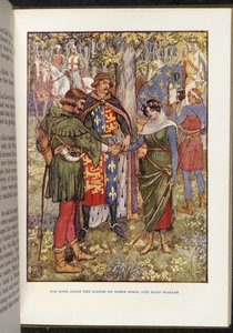 Robin Hood och Maid Marian av Walter Crane