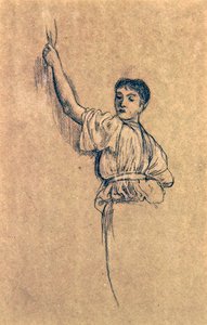 Studie av en jungfru inför vårens ankomst av Walter Crane