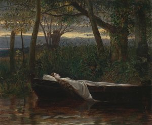 The Lady of Shalott [1862, Royal Academy of Arts, London, utställningskatalog] av Walter Crane
