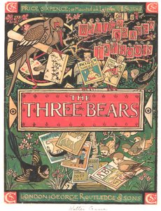 De tre björnarna (akvarell, tusch  blyerts på papper) av Walter Crane