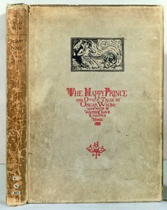 Titelsidan för The Happy Prince and Other Tales av Oscar Wilde, 1888 av Walter Crane