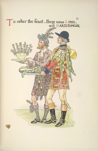 Två tjänare, Ling och Hartstongue av Walter Crane