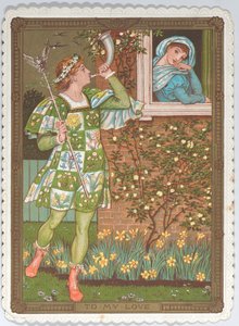 Alla hjärtans dag-kort av Walter Crane
