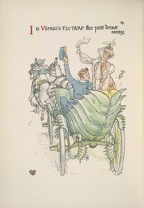Venus flugfälla. Ett par som reser med häst och vagn av Walter Crane