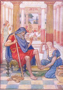 Ja, sannerligen, du är Odysseus, illustration från The Story of Greece, 1930-talet av Walter Crane