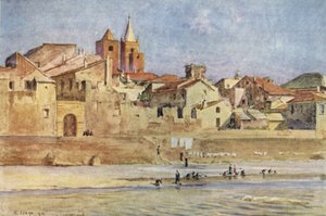 Albenga, från Centa, Italien av Walter Frederick Roofe Tyndale