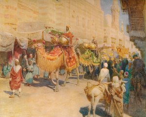 En arabisk bröllopsprocession, c1905, 1912 av Walter Frederick Roofe Tyndale