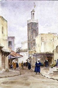 En östlig gatuscene av Walter Frederick Roofe Tyndale