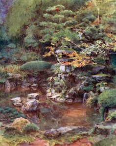 Trädgård vid Ashinoyu av Walter Frederick Roofe Tyndale