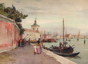 La Dogana, Venedig, c1900 1913 av Walter Frederick Roofe Tyndale