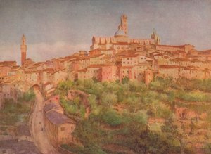 Siena: A Town on a Hill, c1900 1913 av Walter Frederick Roofe Tyndale