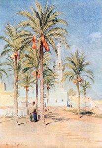 Moskén i Aboukir (färglitografi) av Walter Frederick Roofe Tyndale