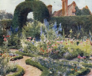 The New Forest: Garden near Brokenhurst (färg litho)