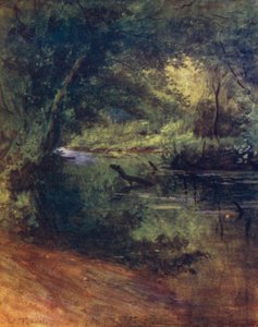 The New Forest: Northgate, nära Culverley, i Lodge Walk (färg litho) av Walter Frederick Roofe Tyndale