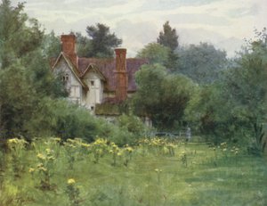 The New Forest: The Mill House, Brokenhurst (färg litho) av Walter Frederick Roofe Tyndale