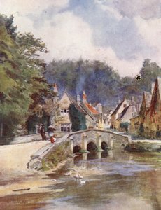 Wessex: Castle Combe, North Wilts (färglitografi) av Walter Frederick Roofe Tyndale