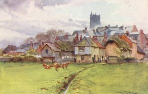 Wessex: Fordington, Dorchester (färglitografi) av Walter Frederick Roofe Tyndale