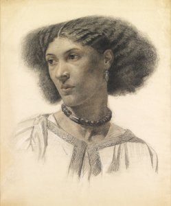 Mrs Fanny Eaton (färgade kritor på papper) av Walter Fryer Stocks