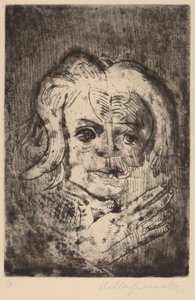 Flicka med hand, 1923. av Walter Gramatte
