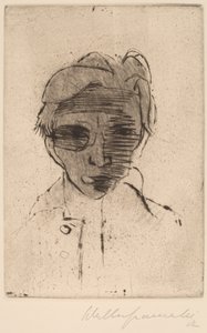 Dystert ansikte, Självporträtt Mörkt ansikte, Självporträtt, 1922.